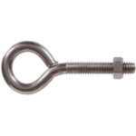 Hardware Essentials Eye Bolt With Hex Nut Stainless Steel (5/16"-18 X 3-1/4")
