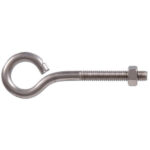 Hardware Essentials Eye Bolt With Hex Nut Stainless Steel (5/16"-18 X 4")