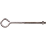 Hardware Essentials Eye Bolt With Hex Nut Stainless Steel (3/8"-16 X 8")