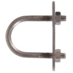 Hardware Essentials U-Bolt Round Saddle Stainless Steel (5/16" X 3-1/2" X 2-1/2")