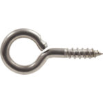 Hardware Essentials Screw Eye Stainless Steel (0.162" X 1-5/8")