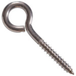 Hardware Essentials Lag Thread Screw Eye Stainless Steel (5/16" X 4")