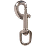 Hardware Essentials Round Swivel Eye Bolt Snap Nickel (1/2" X 3/8")