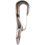 Hardware Essentials Strap Rigid Eye Spring Snap Nickel (3/4" X 2-3/8")