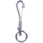 Hardware Essentials Round Swivel Eye Rope Spring Snap Zinc (3/4" X 4-3/8")