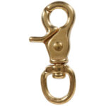 Hardware Essentials Round Swivel Trigger Snap Brass (1/2" X 2-9/16")