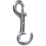 Hardware Essentials Open Fixed Eye Bolt Snap Zinc (1/2" X 4")