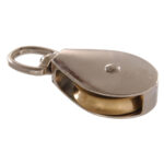Hardware Essentials Single Sheave Swivel Pulley Nickel (1/2")