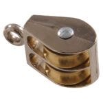 Hardware Essentials Double Sheave Fixed Sheave Pulley Nickel (3/4")