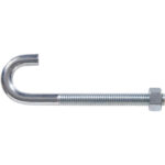 Hardware Essentials J-Bolt With Hex Nut (3/8"-16 X 5")