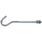 Hardware Essentials Clothesline Hook Bolt With 2 Hex Nuts (3/8"-16 X 8-1/4")