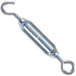 Hardware Essentials Hook And Eye Turnbuckle Zinc (1/4"-20 X 7-3/8")