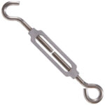 Hardware Essentials Hook And Eye Turnbuckle Stainless Steel (1/4"-20 X 7-3/8")