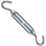 Hardware Essentials Hook And Hook Turnbuckle Zinc (#12-24 X 6-3/8")
