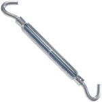 Hardware Essentials Hook And Hook Turnbuckle Zinc (3/8"-16 X 16-1/4")
