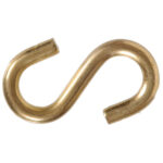 Hardware Essentials S-Hook Brass (0.250" X 2-1/4")