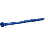 Blue Slotted Hex Washer-Head Tapper Concrete Screw Anchors (1/4" X 4")