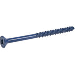 Blue Flat-Head Phillips Tapper Concrete Screw Anchors (1/4" X 3-3/4")