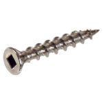 #8 x 1-5/8 Inch Stainless Square Drive Deck Screws 1Lb Box