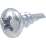 Zinc Pan Head Phillips Self Drilling Screws #6-20 X 3/8"