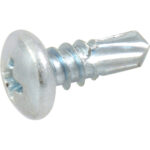 Zinc Pan Head Phillips Self Drilling Screws #6-20 X 1/2"