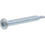 Zinc Pan Head Phillips Self Drilling Screws #8-18 X 1-1/2"