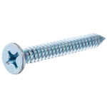 6x1 Zinc Flat Head Phillips Sheet Metal Screws