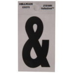 Hillman Adhesive Ampersand Black And Silver Reflective (2")