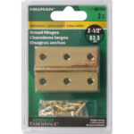 Hardware Essentials Broad Hinge Bright Brass (2-1/2")