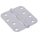 Hardware Essentials 5/8" Round Corner Door Hinge White (4")