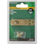 Hardware Essentials Solid Brass Decorative Hasp Bright Brass (3/4" X 2-3/4")