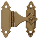 Hardware Essentials Solid Brass Decorative Catch Bright Brass 2 Pack
