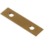 Hardware Essentials Solid Brass Mending Plate Bright Brass (2")