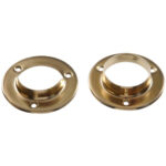 Hardware Essentials Metal Pole Socket Set Brass (1-3/8")