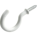 Hardware Essentials Cup Hook White (1-1/2")