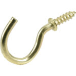 Hardware Essentials Cup Hook Brass (1-1/2")