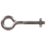 Hardware Essentials Eye Bolt With Hex Nut Stainless Steel (5/16"X 5")