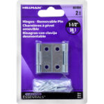 Hardware Essentials Light Narrow Door Hinge With Removable Pin Zinc (1-1/2")