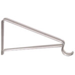 Hardware Essentials Shelf/Rod Bracket With Removable Brace White (125lb)