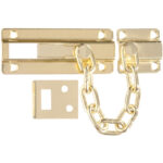 Hardware Essentials Dead Bolt Chain Guard Brass