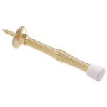 Hardware Essentials Utility Spring Door Stop Brass (3")