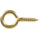 Hardware Essentials Screw Eye Brass (0.162" X 1-5/8")