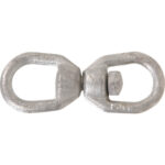 Hardware Essentials Forged Steel Double Round Eye Swivel 3/16"