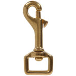 Hardware Essentials Strap Swivel Eye Bolt Snap Brass (1/2" X 2-7/8")