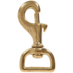 Hardware Essentials Strap Swivel Eye Bolt Snap Brass (1" X 3")