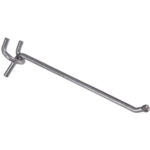 Hardware Essentials Pegboard Single Hook Zinc (0.207" X 8")