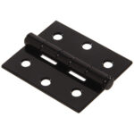 Hardware Essentials Square Corner Storm/Screen Door Hinge Black (3")