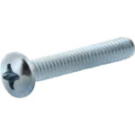 1/4"-20 x 2" Zinc Pan Head Phillips Machine Screws