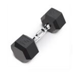 Hexagonal Dumbbell with rubber (15LB)