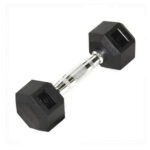 Hexagonal Dumbbell with rubber (8lb)